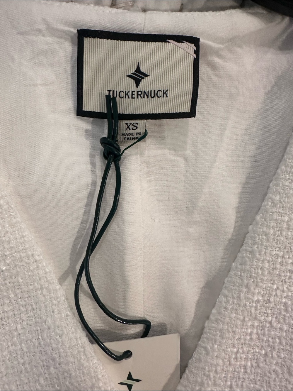 Tuckernuck White Textured Sleeveless Button-Front Mini Romper - Picture 3 of 4